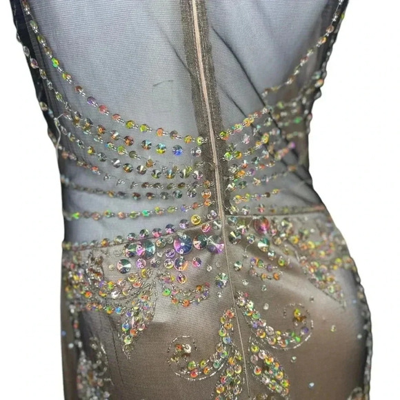 GLS Embellished Lace Mermaid Dresss With Beautiful Sequins and crystals. - Picture 12 of 16